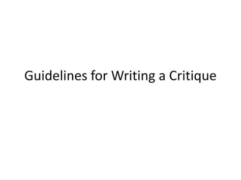 critique prewrite outline