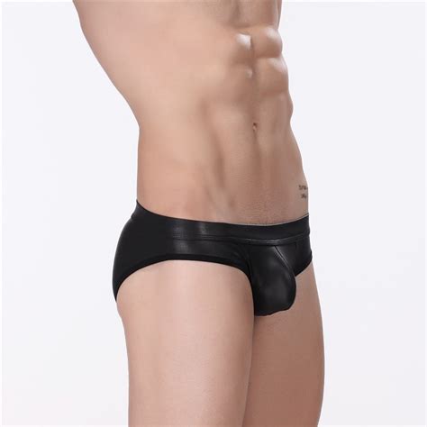 buy sexy underwear men briefs shorts black faux