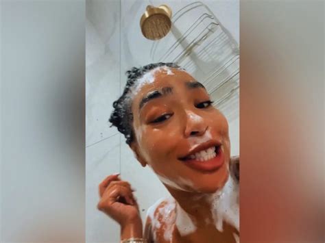 B Simone Showers On Instagram Live After Backlash