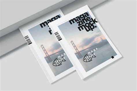 magazine cover page spread mockups design template place