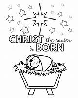 Christmas Printable Christian Coloring Kids Pages Activities Religious Games Printablee Via sketch template