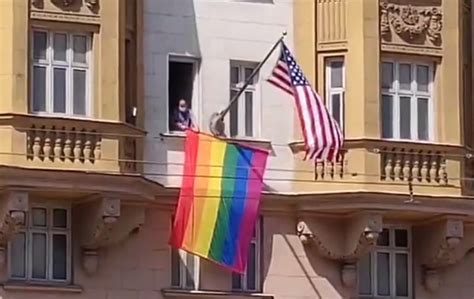 Putin Mocks Us Embassy Rainbow Flag Says It Shows