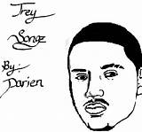 Trey Songz Hdclipartall Arts sketch template