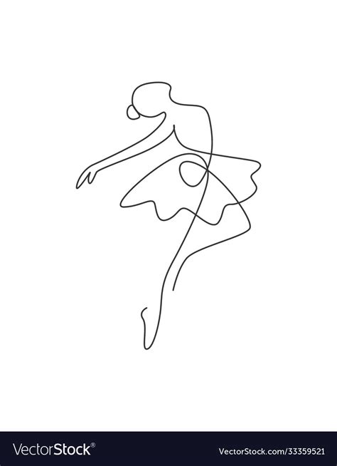 single  drawing sexy woman ballerina vector image