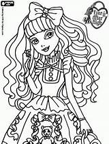 Coloring Pages Ever After High Sheets Girls Books Blondie Cute Oncoloring Adult Girl sketch template