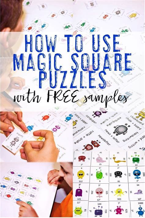 How To Use Magic Square Puzzles Magic Squares