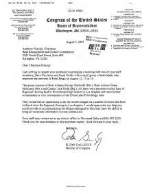 Letter From Congressman Elton Gallegly To Chairman Principi Dtd 3