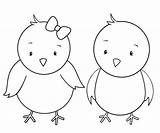 Easter Coloring Chicks Pages Printable Kids Little Print Bunny Two Cute Crazylittleprojects Crazy Projects Colouring Chick Color Spring Girl Crafts sketch template