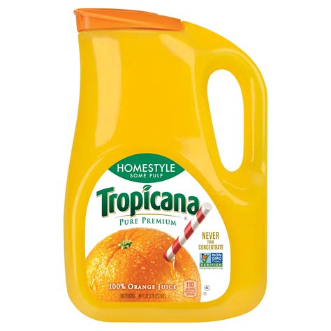 tropicana pure premium homestyle  juice orange  pulp  fl oz walmartcom walmartcom