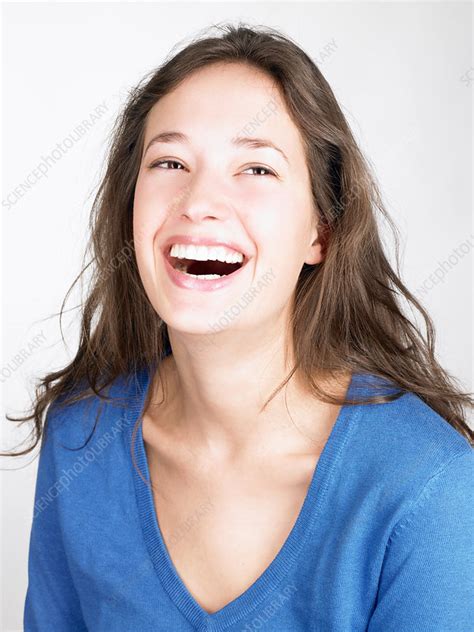 Woman Smiling Stock Image F003 3211 Science Photo Library