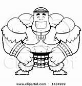 Zulu Warrior Muscular Lineart Buff Illustration Cartoon Happy Coloring Royalty Thoman Cory Clipart Vector Template sketch template