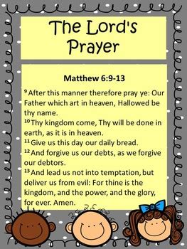 printable version   lords prayer  coloring pages