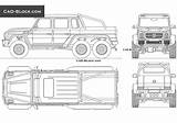 Mercedes 6x6 Amg Benz Cad Block Drawing Dwg Drawings Side Autocad  Model Truck 4x4 Car Front 2d Choose Board sketch template
