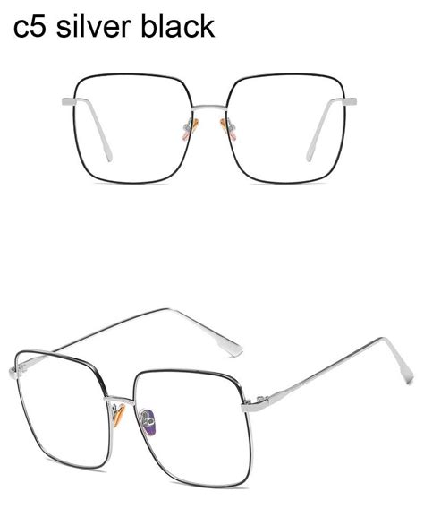 2021 korean fashion square clear glasses women 2018 new oversized