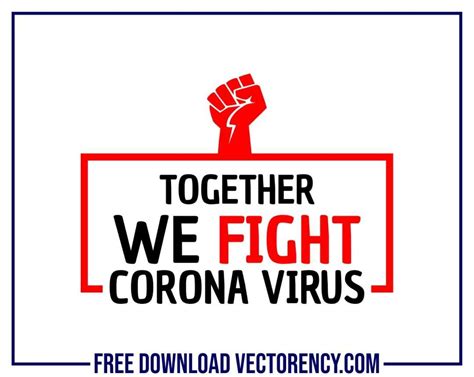 fight coronavirus svg printable