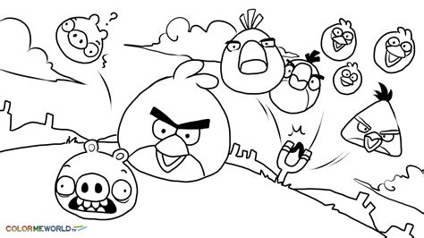 printable coloring pages  kids angry birds