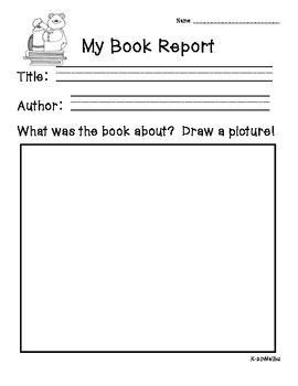 kindergarten book report forms yahoo image search results book