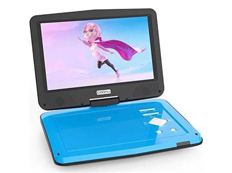 portable dvd player blue    learn