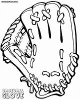 Baseball Glove Pages Coloring Colorings Print sketch template