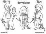 Potter Harry Coloring Pages Cartoon Coloringbay sketch template