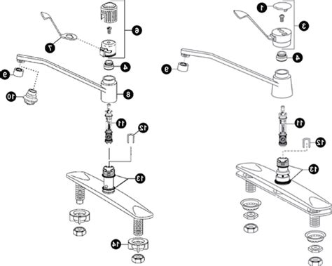 single moen kitchen faucet parts diagram moen bathtub faucet parts diagram sw  parts