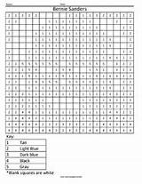 Coloring Bernie Sanders Political Squared sketch template