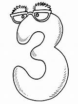 Coloring Pages Numbers Number Print sketch template