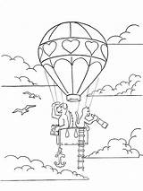 Coloring Balloon Air Pages Printable Force Birthday Getcolorings Getdrawings Hot sketch template