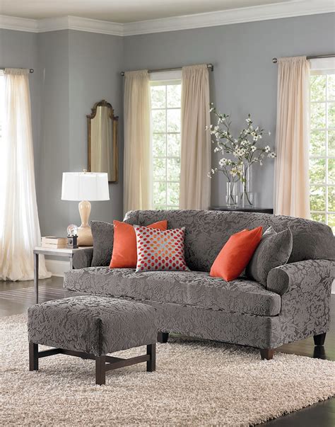piece  cushion sofa slipcover home design ideas