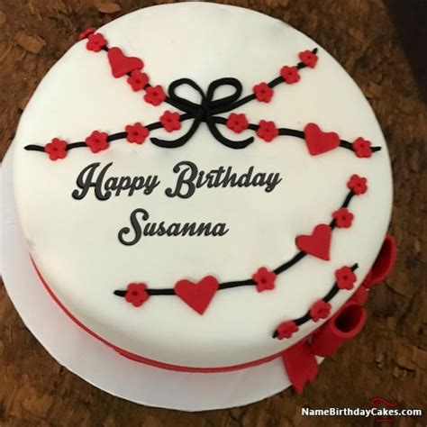 happy birthday susanna cakes cards wishes