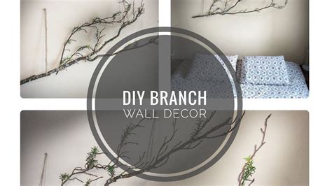 diy tree branch wall accent youtube