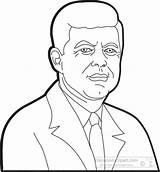 Carter Jimmy Clipart John Kennedy President Outline Presidents American Jfk Coloring Clip Pages Clipground Classroomclipart Graphics Illustrations sketch template