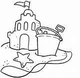 Coloring Castle Sandcastle Beach Sand Pages Sandcastles Preschool Dessin Choisir Tableau Un Coloriage Lucy Colorings sketch template