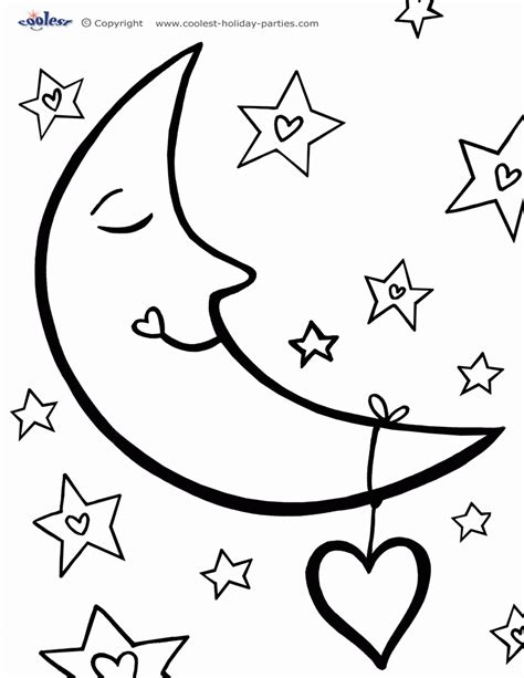 moon coloring pages printable coloring home