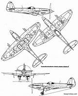 Spitfire Supermarine Mk Blueprints Blueprint Blueprintbox Xxii Xive Stranraer sketch template