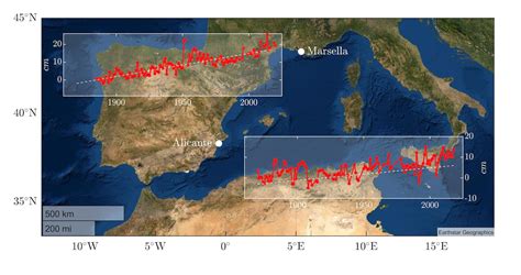 como afectara la subida del nivel del mar en la costa mediterranea por