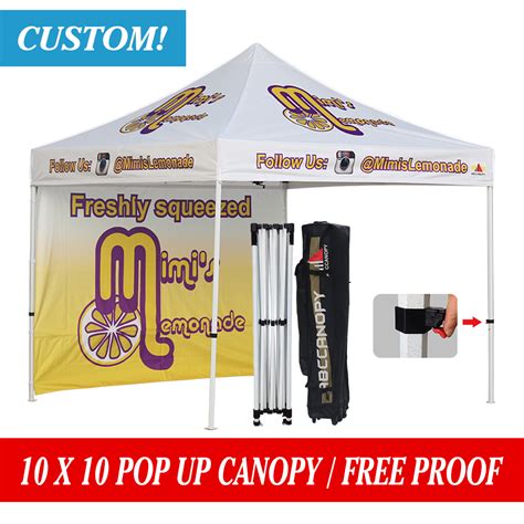 custom printed  marquee canopy pop  canopy   logo abccanopy