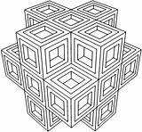 Hexagon Geometrie Fractal Mandalas Muster Isometric Geometrische Malvorlagen Popular Everfreecoloring Designlooter Educative Coloringhome sketch template