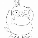 Psyduck 1200px sketch template