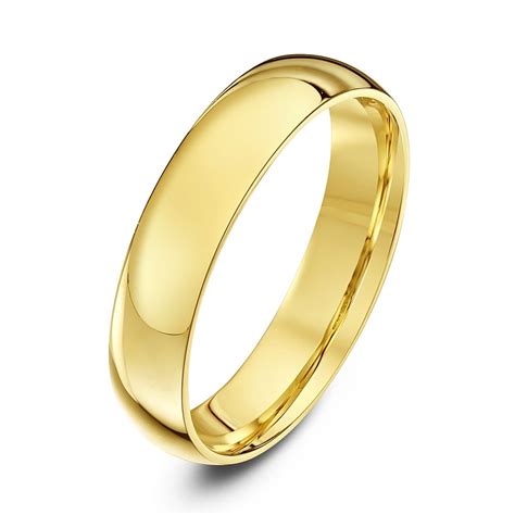 kt yellow gold light court mm wedding ring