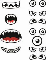 Monster Crafts Own Freekidscrafts Mund Monstruos Monstre Monstres Masken Ausmalbilder Einladungen Bouche sketch template