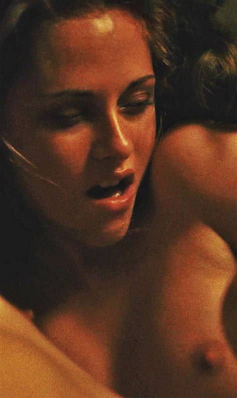 kristen stewart topless and threesome sex scene