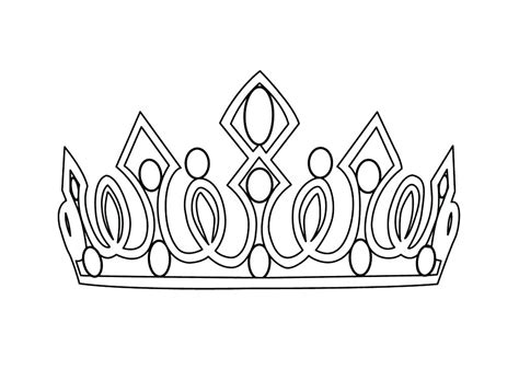 crown outline clipart   cliparts  images  clipground