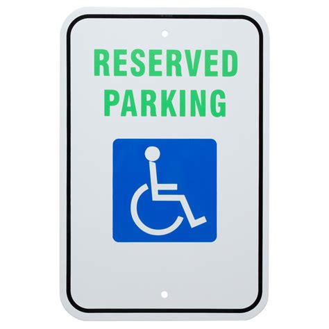 handicapped reserved parking sign handicapped parking sign