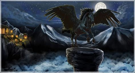 black pegasus pegasus art fantasy horses unicorn art