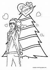 Bieber Justin Coloring Pages Christmas Browser Window Print sketch template