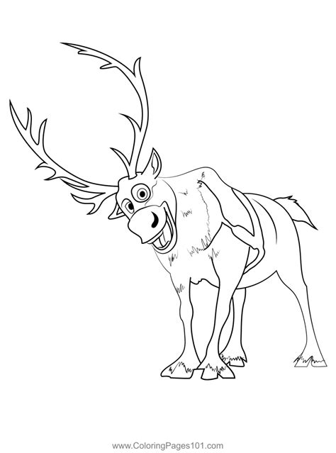 sven coloring page  kids  frozen printable coloring pages