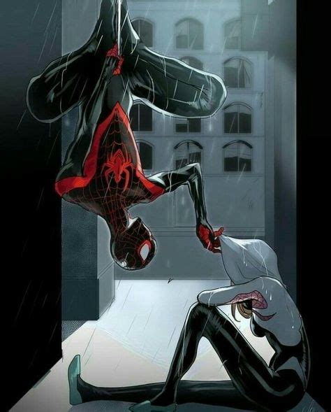 Solo Fotos De Miles Morales Y Gwen Stacy En 2020 Spiderman Dibujos