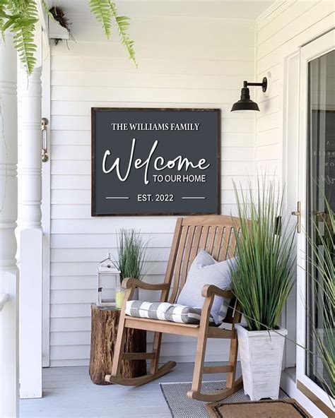 home front porch sign  family  etsy