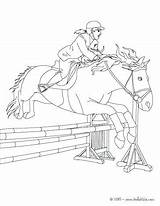 Horse Coloring Jumping Pages Riding Show Girl Boy Getcolorings Color Print sketch template